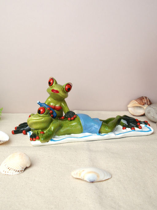 Фигурка Лягушка на отдыхе 8 см / YX39020 /уп 16/ - Галеонтрейд фото 2
