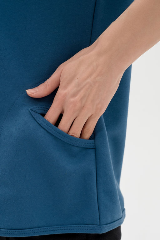 Кофта женская из коттон фита Анфиса ниагара макси - Амадэль фото 11