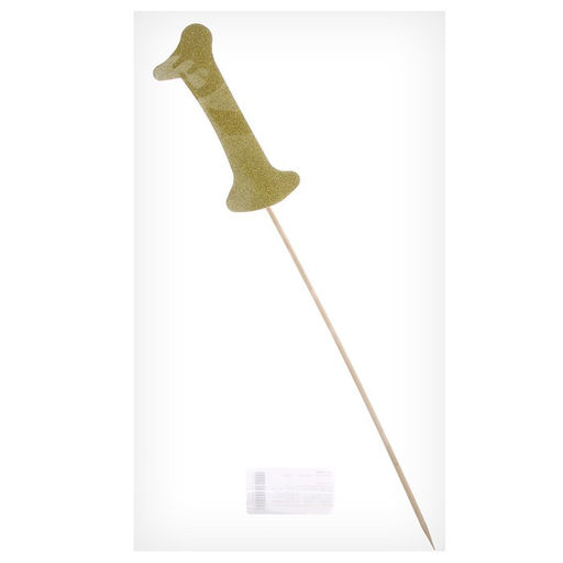 Цена за 6 шт. Топпер в торт 1, цвет золото - Страна карнавалия фото 3