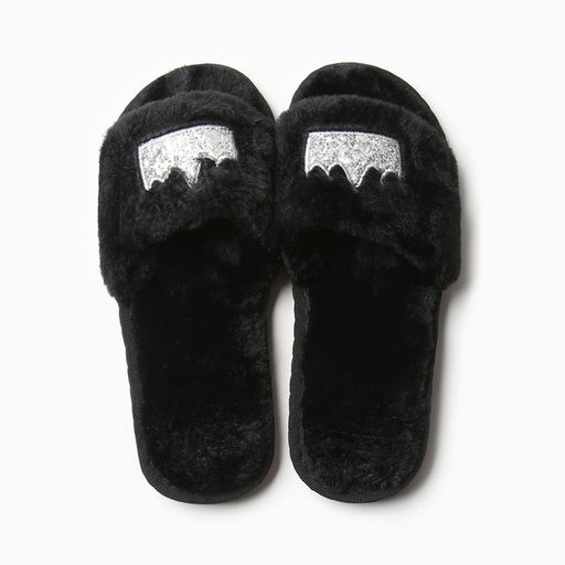 Тапочки женские с открытым носом LoveLife, размер 38-39, чёрные