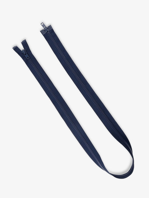 Цена за 10 шт. Молния «Трактор», №8, разъёмная, 2 замка, замки автомат, 110 см, тёмно-синяя