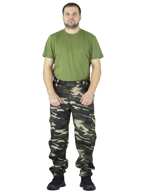 Удлиненный утепленный демисезонный костюм Forest trail D.Multicam для активного отдыха (горка на флисе) - Rax фото 10