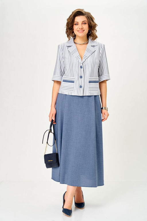Костюм Aira Style 24141 Полоска+синий