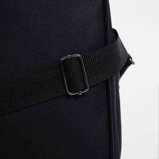 Сумка мужская Luris, 2 отдела на молнии, 2 наружных кармана, чёрная