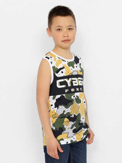 CRB wear/CSJB 63566-35-374 Майка для мальчика,хаки/Ex.Cherubino  фото 3