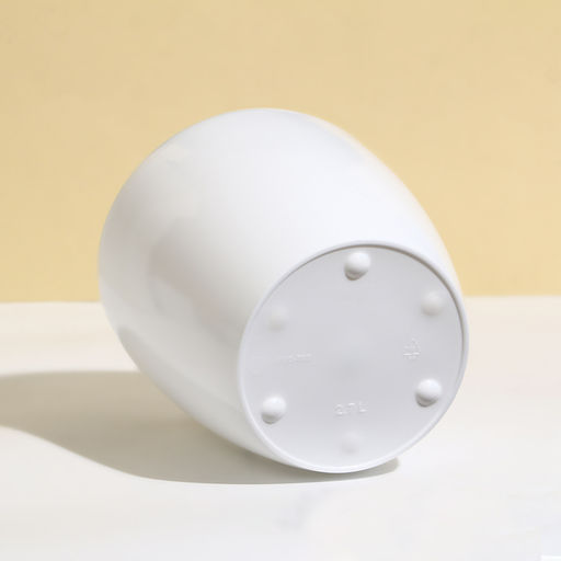 Цена за 2 шт. Кашпо для цветов, d=17 см, 2.7 л, пластик, белое