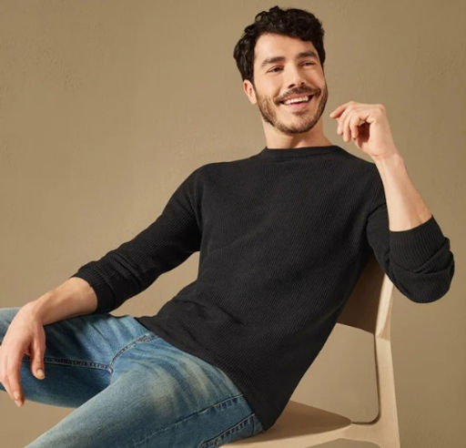 Мужской тонкий вязаный пуловер LIVERGY  фото 8