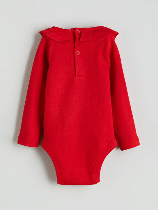 Bisiklet Yaka Uzun Kollu K?z Bebek ??t??tl? Body