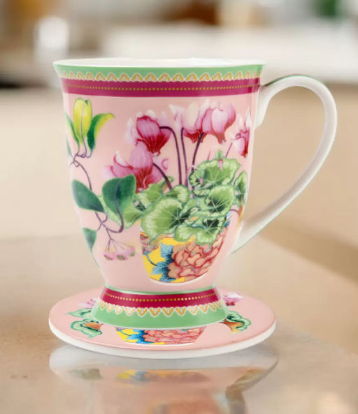 Кружка с подставкой Цикламен, 0,3 л - Maxwell & Williams фото 6