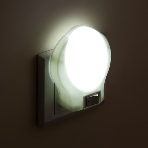 Цена за 2 шт. Ночник пластик от сети "Лунный свет" белый 9х7х3,5 см RISALUX