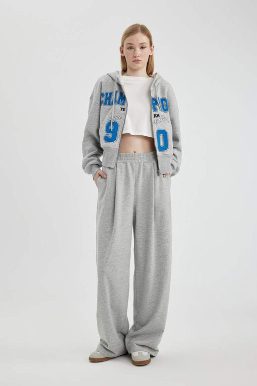 Крутые широкие спортивные штаны с широкими штанинами - Defacto фото 3