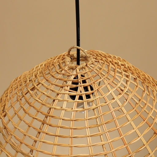 Светильник потолочный из ротанга «Искандер», 1×120 Вт, Е27, 50×50×25 см
