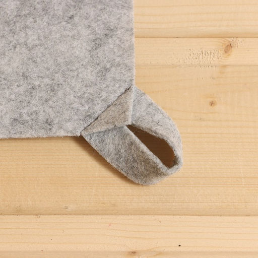 Коврик для бани Эконом, 38 х 52см, войлок, светло-серый - Добропаровъ фото 2