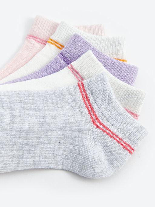 ?izgili K?z Bebek Patik ?orap 5li - Waikiki фото 3