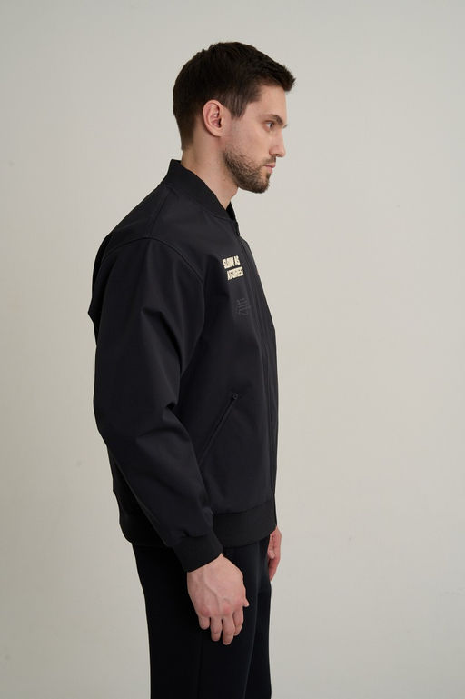 Бомбер Черный CAMPUS BASKETBALL Single Jacket - Anta фото 3