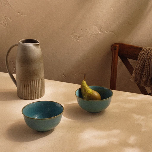 Салатники SL Home Аззура, 750 мл, d=15 см, набор 2 шт., фарфор, голубые