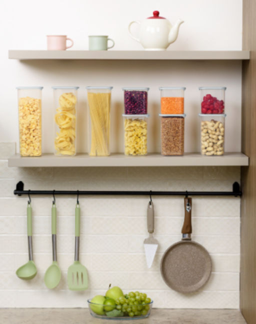 Цена за 2 шт. Банка для сыпучих продуктов Sugar&Spice Vanilla квадратная 0,8л, с гибкой крышкой трюфельSE168410025