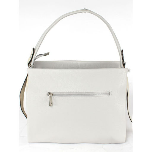 Сумка женская искусственная кожа ADEL-310/2в, 1 отд/плеч рем, серый св флотер 259845 - Adelia фото 2