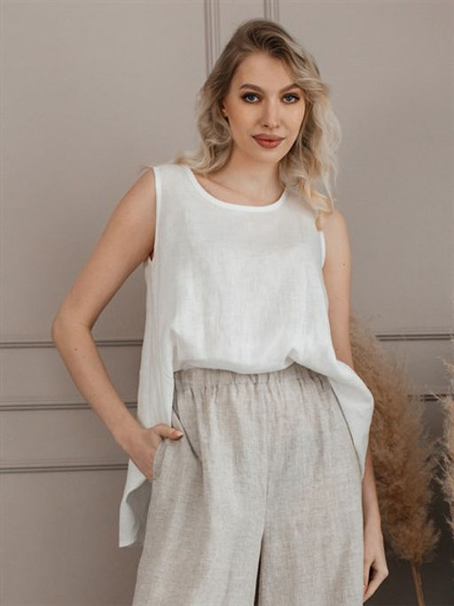 лен 73%, вискоза 27% майка