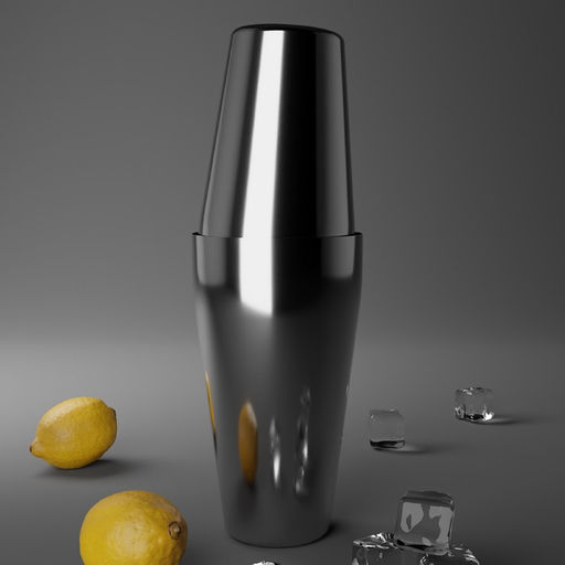 Бостонский шейкер из нержавеющей стали, 750+550 мл, 9×26.5 см, 304 сталь, серебряный