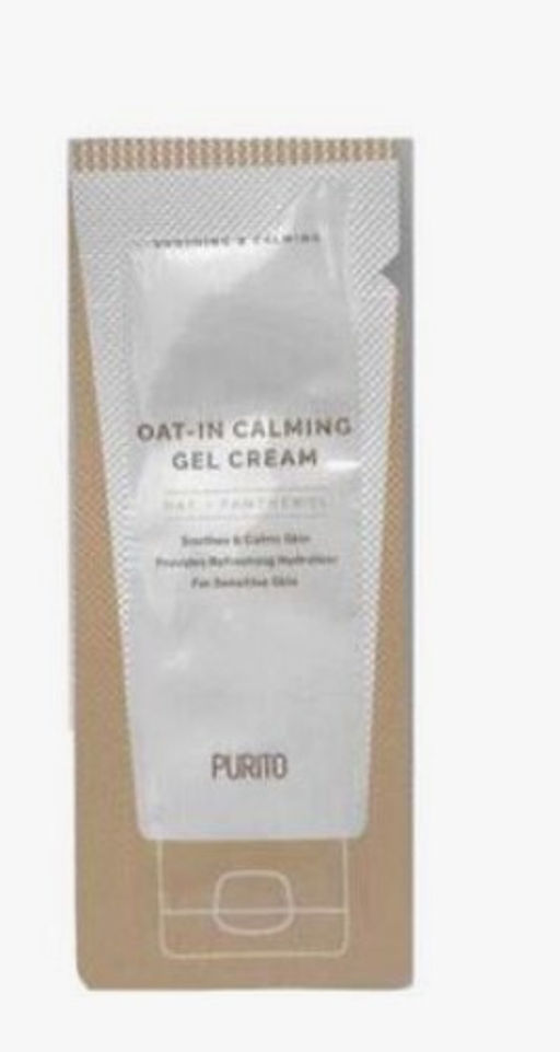 PURITO Oat-in Calming Gel Cream 1g*10ea - Гель крем с пантенолом и овсом 1г.*10шт