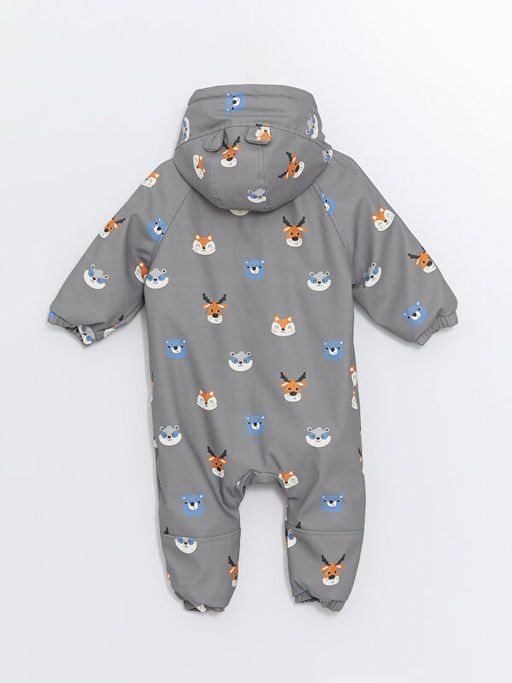 Kap??onlu Uzun Kollu Bask?l? Erkek Bebek Astronot Mont - Waikiki фото 3