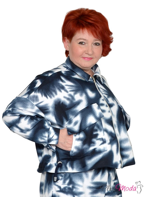 Толстовка Модель №1535 размеры 44-84 - Plusmoda фото 5