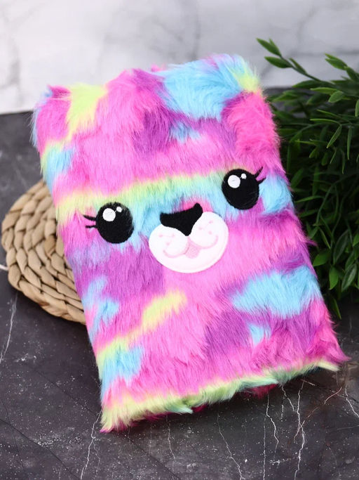 Блокнот плюшевый "Rainbow lama", bright, 21,5х15 см, плотность 80 гр.