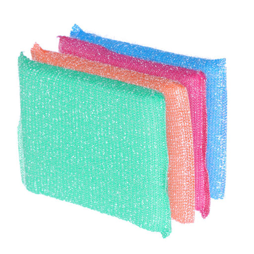 Набор губок кух. 4шт. VETTA 8*12 махровых поролон 4 цв., арт 441-199