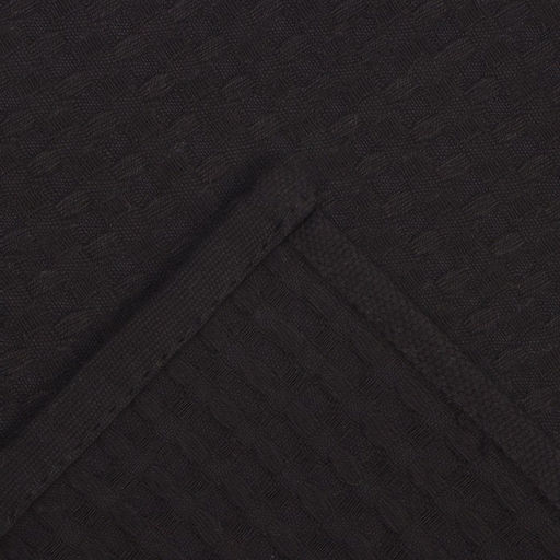 Полотенце Доляна цв. черный 35х60 см, 100% хл., крупная вафля 220 г/м2  фото 4