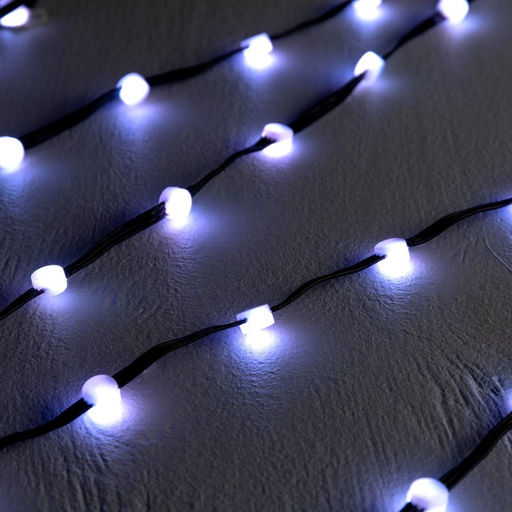 Умная гирлянда Нить 5 м роса с насадками Шарики, IP20, черный провод, 100 LED, пульт ДУ, приложение, свечение RGB, USB - Luazon lighting фото 7