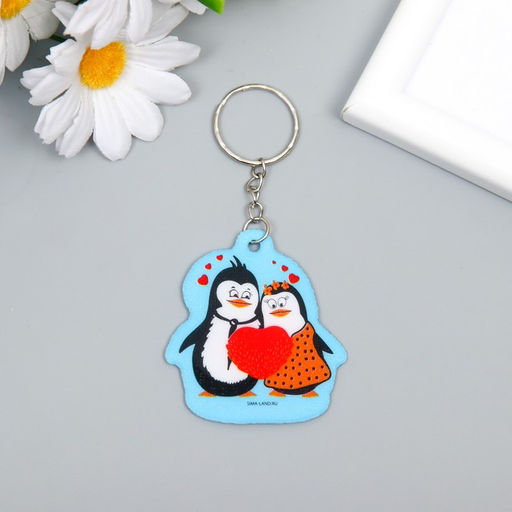 Цена за 12 шт. Брелок EVA Парочка влюблённых пингвинов 5х5,5 см - Simaland фото 4