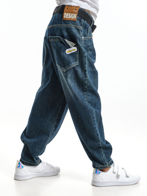 Детские джинсы 33-23505 синий - Mini maxi фото 8