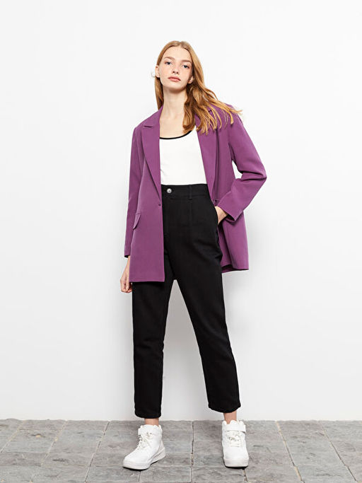 Kad?n Standart Fit D?z Pantolon