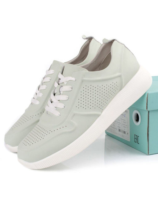 05-PDL195-3-2 LT. GREEN Кроссовки женские (натуральная кожа) - Фабричный китай фото 13