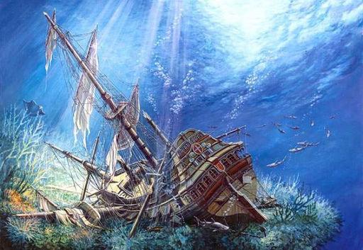 Castorland. Пазл 2000 арт.C-200252 "Затонувший корабль" /14