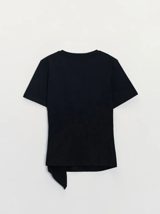 Приталенная футболка с ассиметричным низом ZR2605023405-50 / Zarina