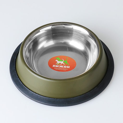 Миска с нескользящим основанием цветная, 230 мл, зелёная - Пижон фото 2