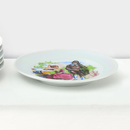 Набор тарелок Добрушский завод «Мадонна», d=17 см, 6 шт., фарфор, МИКС