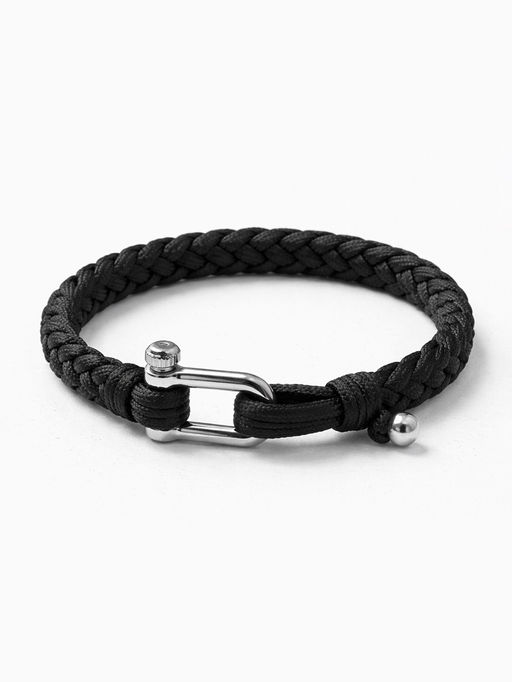 Шнур паракорд на бобине, d=4 мм L=100 м, нейлон, чёрный