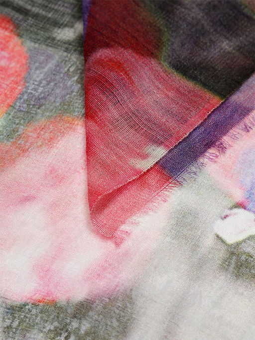 Палантин жен. шелк+шерсть 58х180 WA43-50671-06 - Eleganzza фото 3