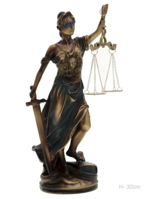 Статуэтка Фемида 30 см / F720 /уп 24/