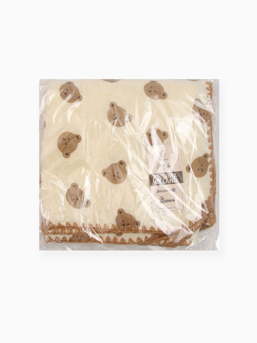 Плед «Этель. Медвежонок», 100×100 см, муслин двухслойный