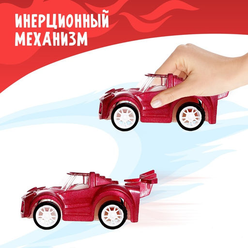 Цена за 5 шт. Машина инерционная Глазастик, цвета МИКС - Simaland фото 3