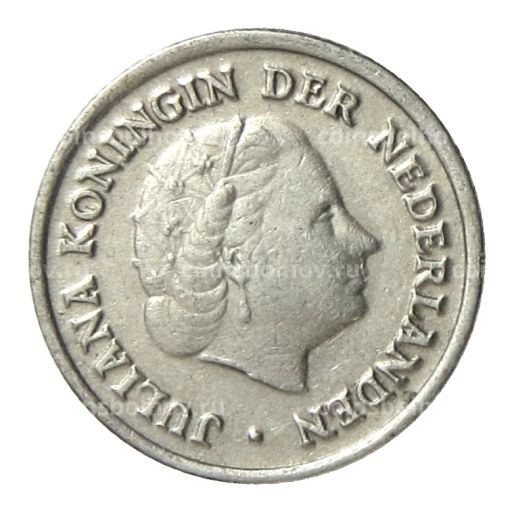 Монета 10 центов 1950 года Нидерланды