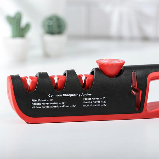 Точилка Hi-tech, 4 в 1, с регулятором угла заточки, серая