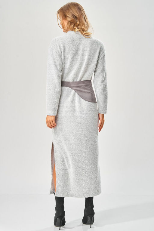 Платье LAIKONY 573 серый зигзаг фото 6