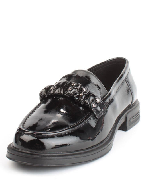 03-DYL140-2 BLACK Лоферы женские (натуральная кожа)