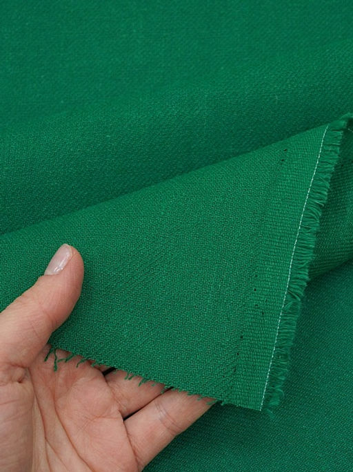 Конопля с хлопком-диагональ цв.Темный изумрудно-зеленый, СОРТ2, ш.1.4м, конопля-80%, хлопок-20% - Купава фото 9