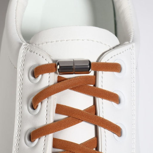 Шнурки для обуви, пара, круглые, с фиксатором, эластичные, d = 5 мм, 100 см, цвет коричневый - Onlitop фото 5